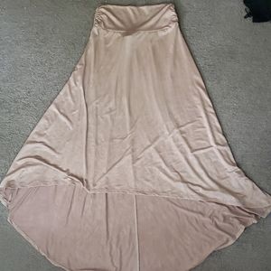 Fashion nova slinky high low high waist skirt